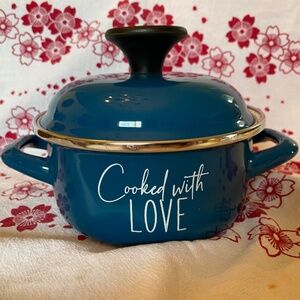 Chefs Atelier Enameled Steel Cookpot 1.05 QT